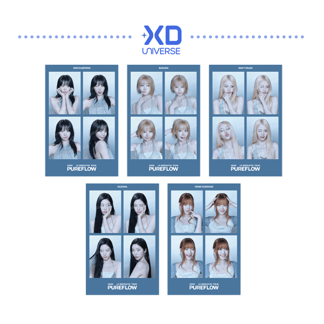 [PREORDER] LE SSERAFIM TOUR ‘PUREFLOW’ Official Merch - 4-Cut Photo Set