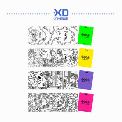 [PREORDER] TXT 8th Mini Album ‘7TH YEAR: A Moment of Stillness in the Thorns’ Official Merch - PPULBATU Coloring Postcard Set