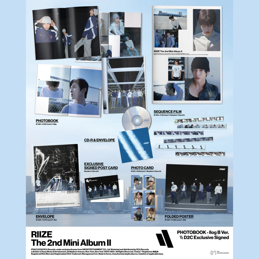 [PREORDER] RIIZE The 2nd Mini Album [II] - Exclusive Signed Photobook