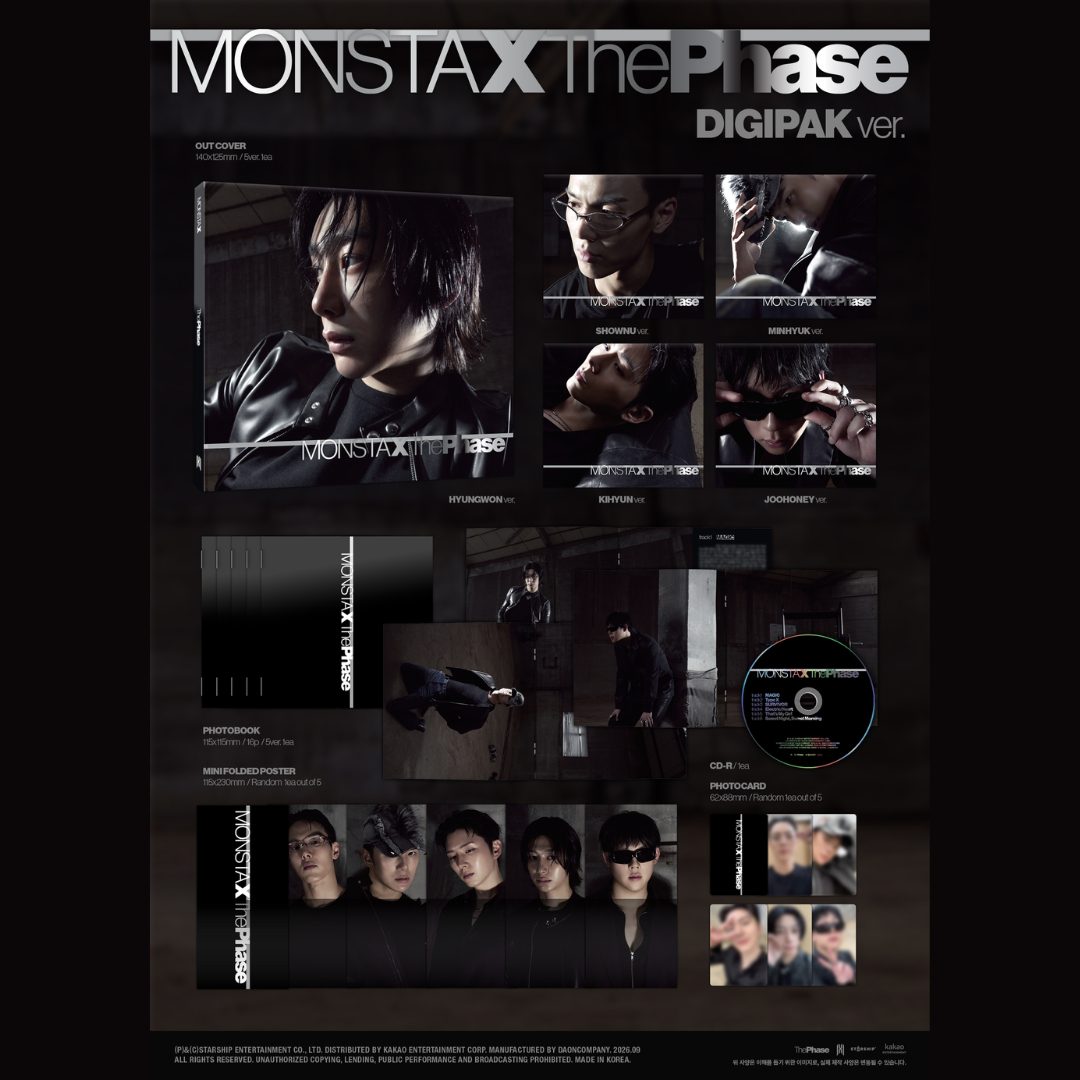 MONSTA X 14th Mini Album [The Phase] - Digipack