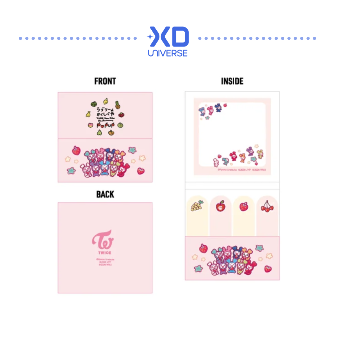 [PREORDER DEADLINE 17/7] TWICE JAPAN DEBUT 9th Anniversary POPUP STORE OFFICIAL GOODS - MEMO SET