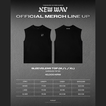 [PREORDER] TREASURE 4th MINI ALBUM [NEW WAV] OFFICIAL MERCH - SLEEVELESS TOP