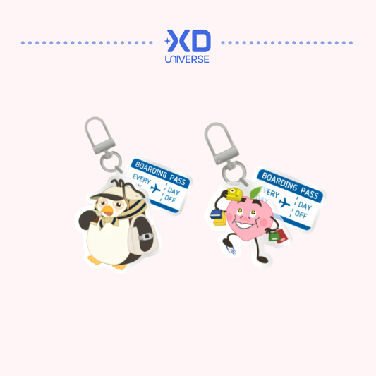 [PREORDER DEADLINE 29/3] EXO D.O. ZZirang-e & Charles OFFICIAL POP-UP [DAY OFF AIRLINE] MD - ACRYLIC KEYRING