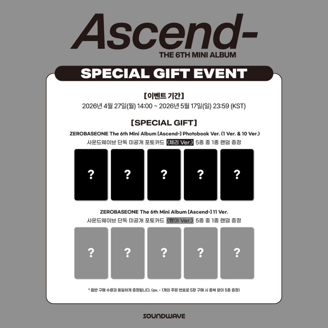 ZEROBASEONE The 6th Mini Album [Ascend-] - Photobook ver.