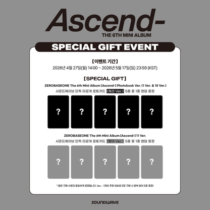 ZEROBASEONE The 6th Mini Album [Ascend-] - Photobook ver.