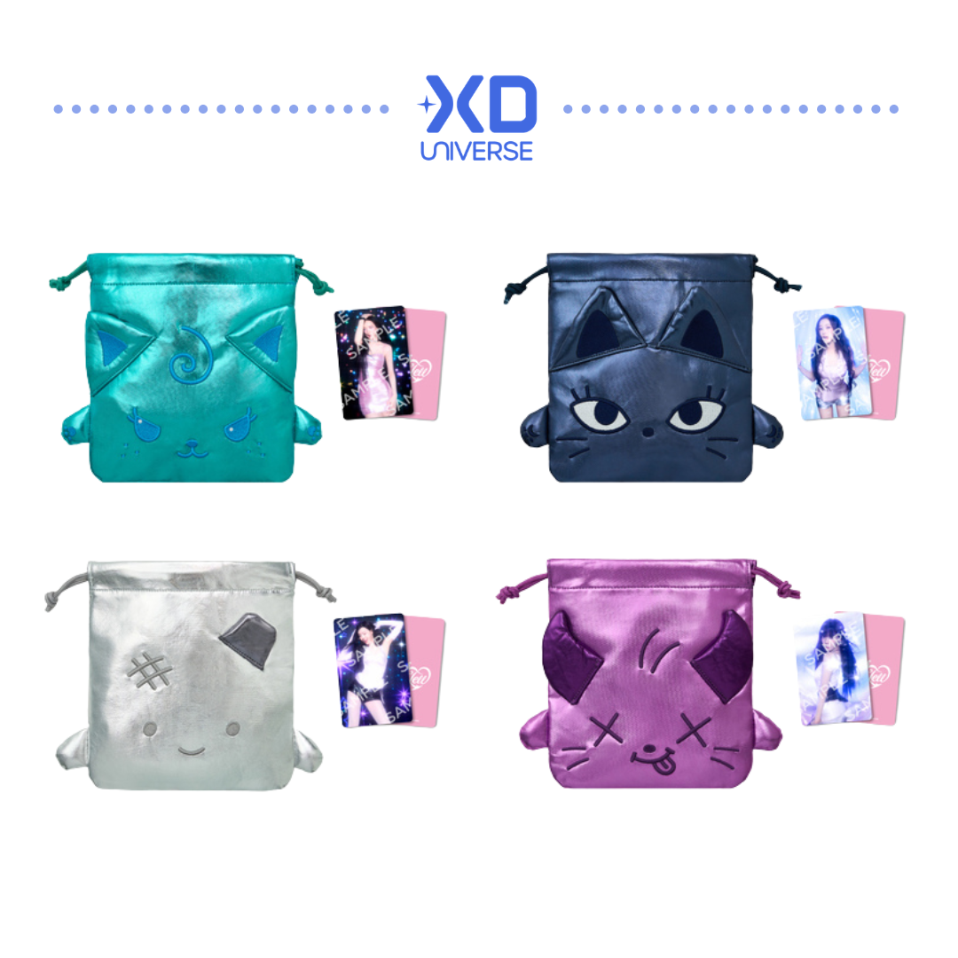 [PREORDER DEADLINE 7/8] aespa POP-UP STORE “KISS N TELL” Official Goods - Metallic Drawstring Pouch