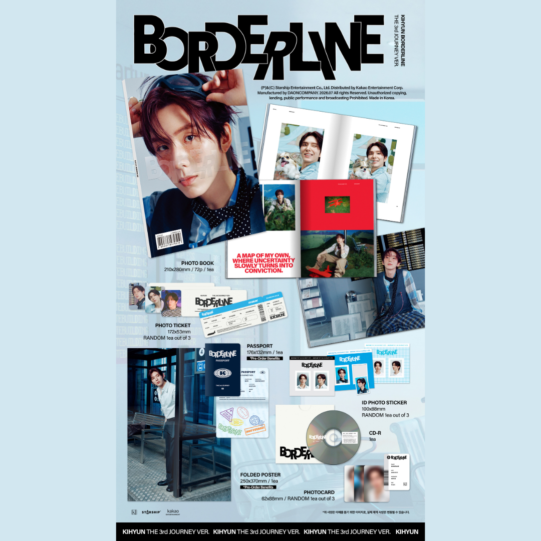 MONSTA X KIHYUN EP [BORDERLINE] - THE 3rd JOURNEY VER.