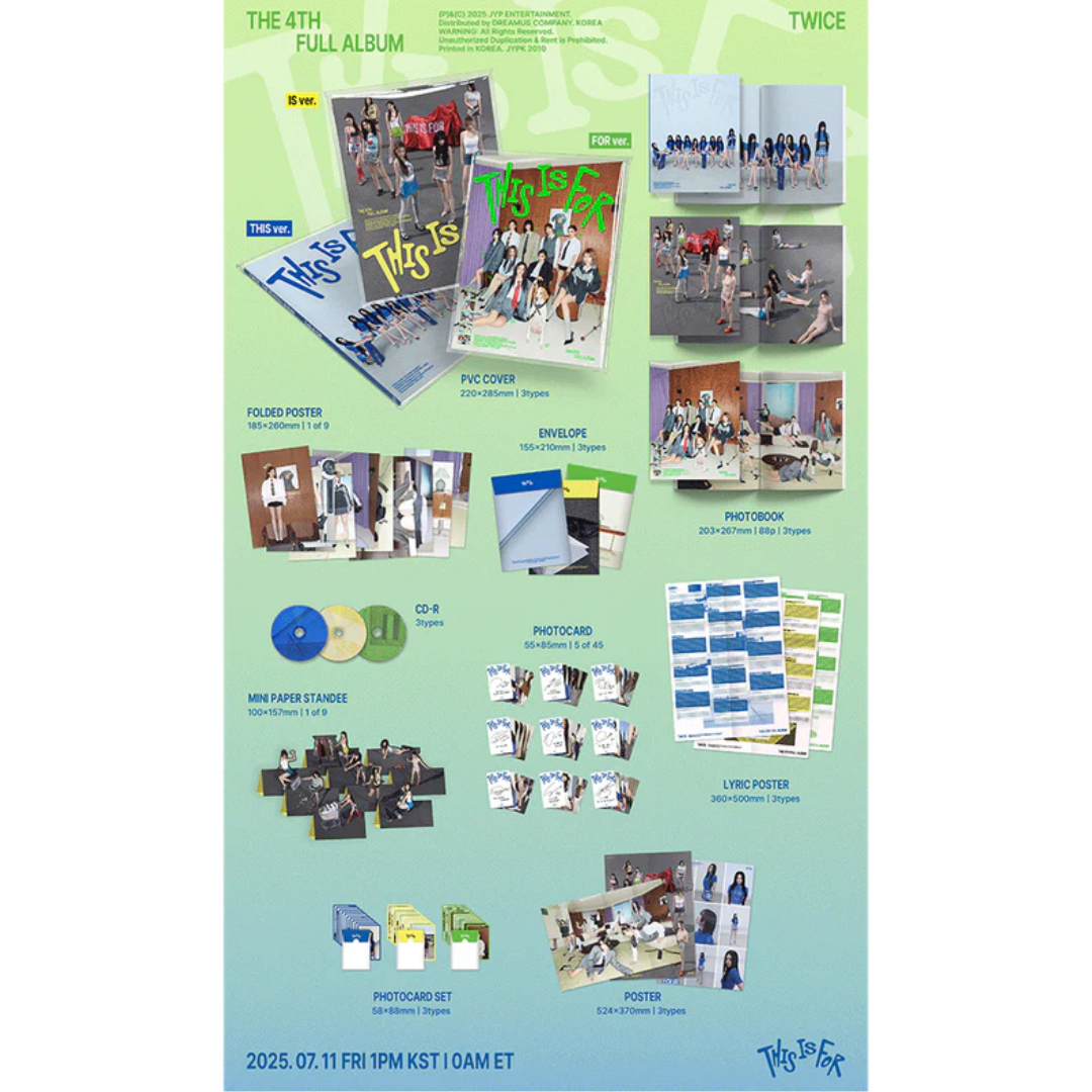 [SIGNED EXCLUSIVE] TWICE - 4th Full Album THIS IS FOR (This version)