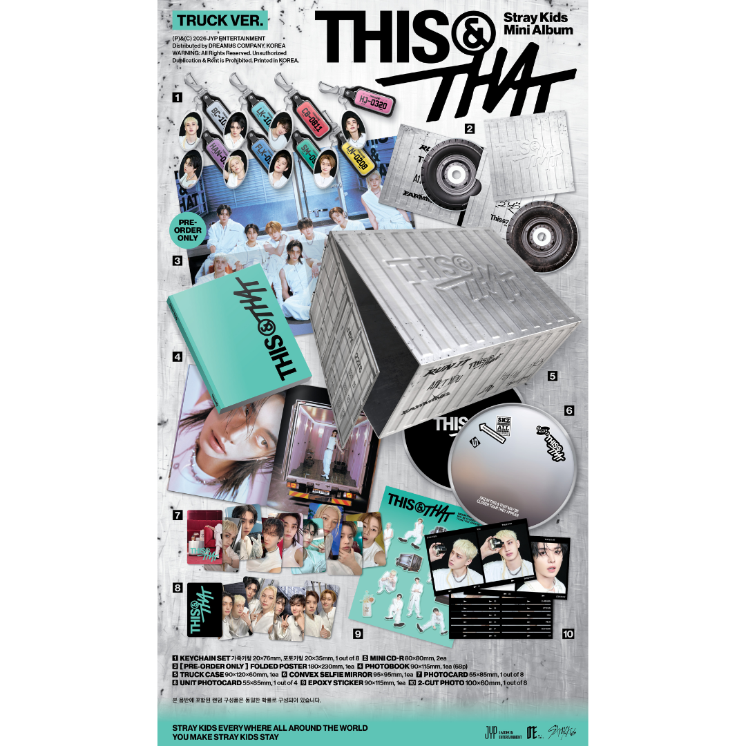 Stray Kids 10th Mini Album "THIS & THAT" - TRUCK Ver. (Limited Edition)