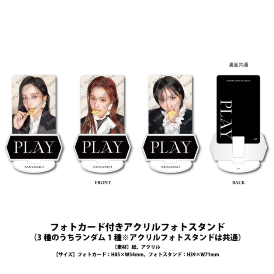 MISAMO PLAY SANA盤 10枚 シリアルなし MISAMO PLAY CD ALBUM JAPAN LIMITED A B REGULAR MOMO SANA MINA