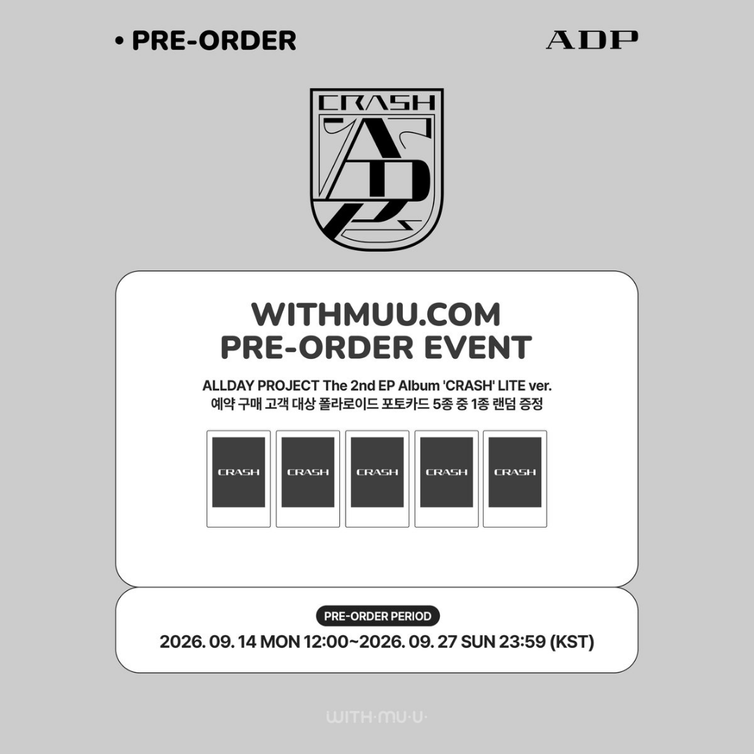 [PREORDER DEADLINE 25/9] ALLDAY PROJECT The 2nd EP Album 'CRASH' - LITE ver.