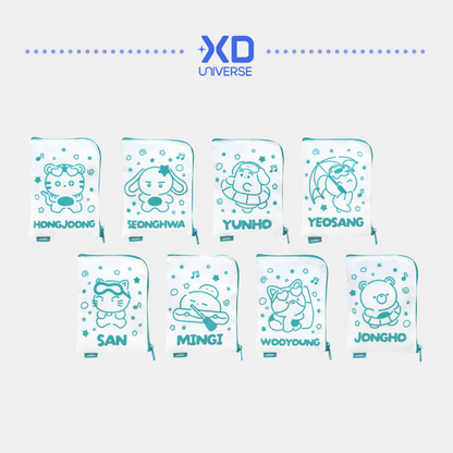[PREORDER DEADLINE 9/10] ATEEZ 8th Anniversary Exhibition : BLUE DRIFT OFFICIAL MD - MINI POUCH