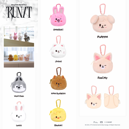 [PREORDER DEADLINE 3/8] Stray Kids World Tour <RUN IT SEOUL> Official Merch - SKZOO MINI BACKPACK KEYRING