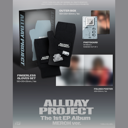 [PREORDER] ALLDAY PROJECT The 1st EP Album 'ALLDAY PROJECT' - Merch ver FINGERLESS GLOVES