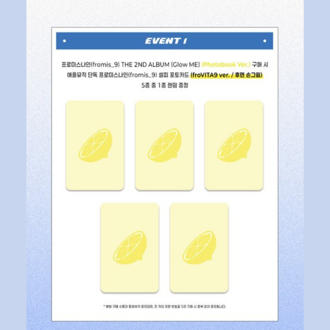 [PREORDER DEADLINE 18/7] fromis_9 THE 2ND ALBUM [Glow ME] - Photobook Ver.
