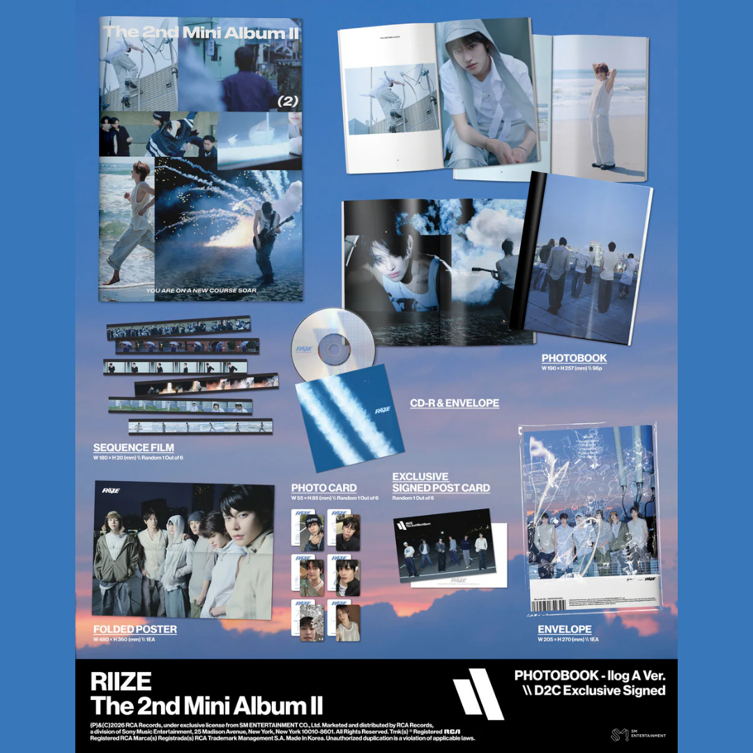 [PREORDER] RIIZE The 2nd Mini Album [II] - Exclusive Signed Photobook