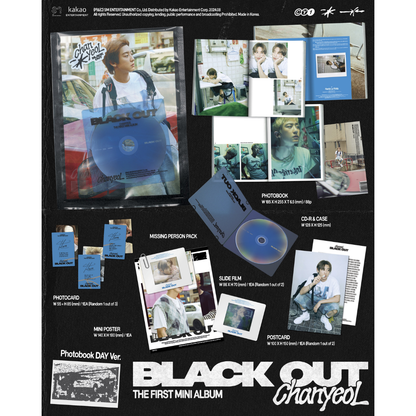 CHANYEOL - 1st Mini Album [Black Out] (Photo Book Ver.) (Random Ver.)