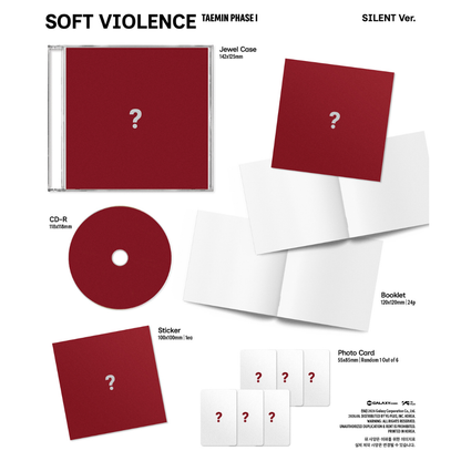 [PREORDER DEADLINE 28/8] SHINEE TAEMIN [PHASE I : Soft Violence] - JEWEL Ver.