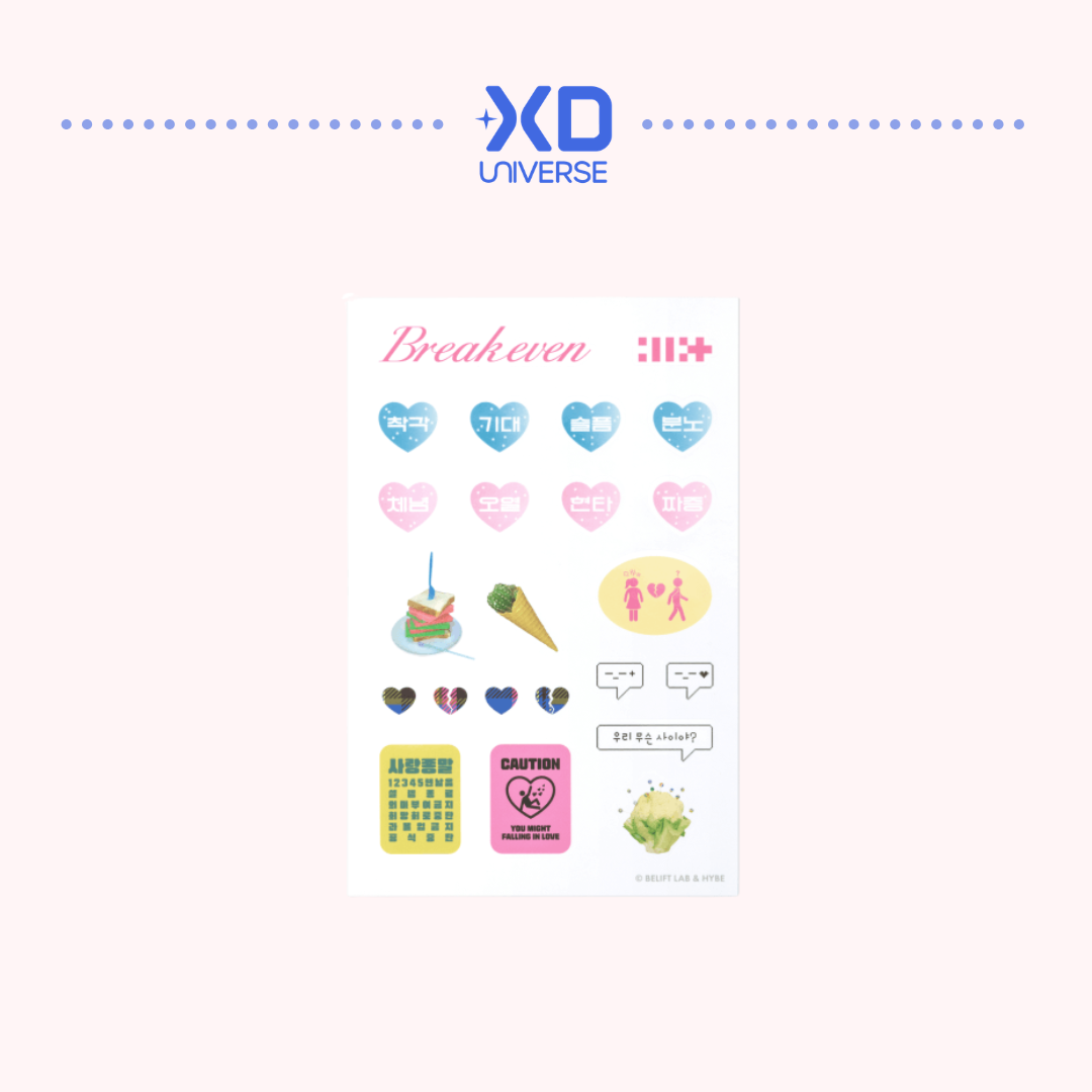 [PREORDER] ILLIT 5th Mini Album ‘BREAK EVEN’ Official Merch - Message Sticker Set