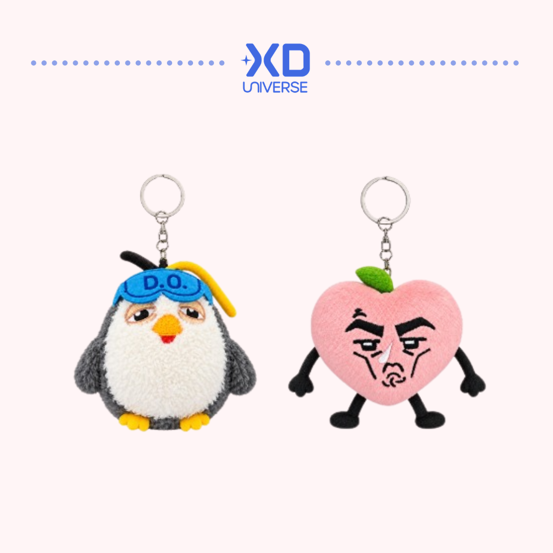[PREORDER DEADLINE 29/3] EXO D.O. ZZirang-e & Charles OFFICIAL POP-UP [DAY OFF AIRLINE] MD - PLUSH KEYRING