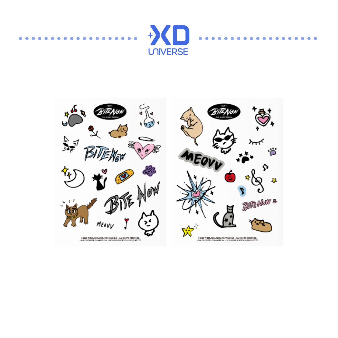 [PREORDER DEADLINE 12/6] MEOVV THE 2nd EP ALBUM [BITE NOW] OFFICIAL MERCH - REMOVABLE CLEAR STICKER