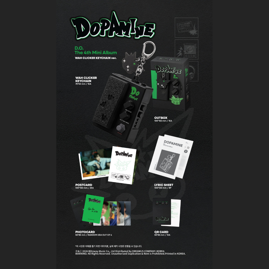 [PREORDER DEADLINE 5/9] EXO D.O. The 4th Mini Album [DOPAMINE] - WAH CLICKER KEYCHAIN ver.