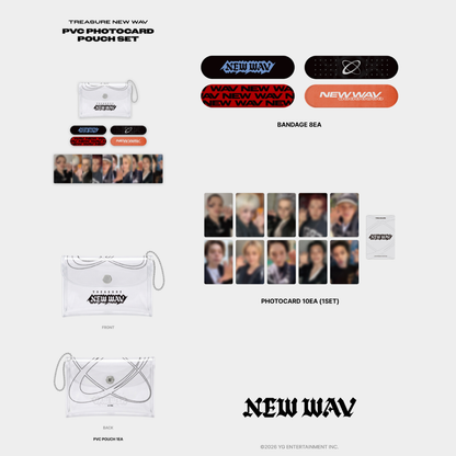 [PREORDER] TREASURE 4th MINI ALBUM [NEW WAV] OFFICIAL MERCH - PVC PHOTOCARD POUCH SET