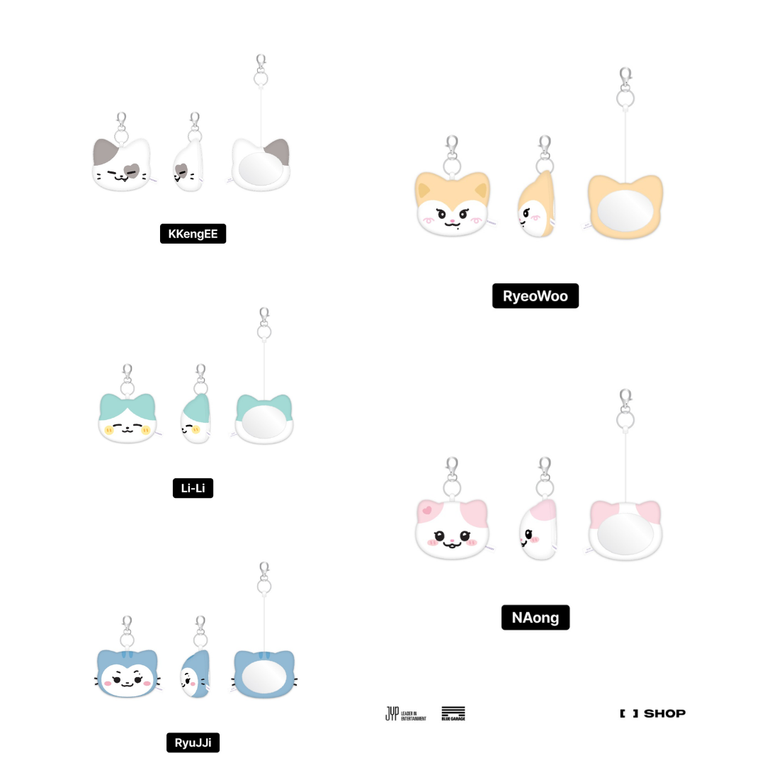 ITZY TWINZY PLUSH FACE MIRROR