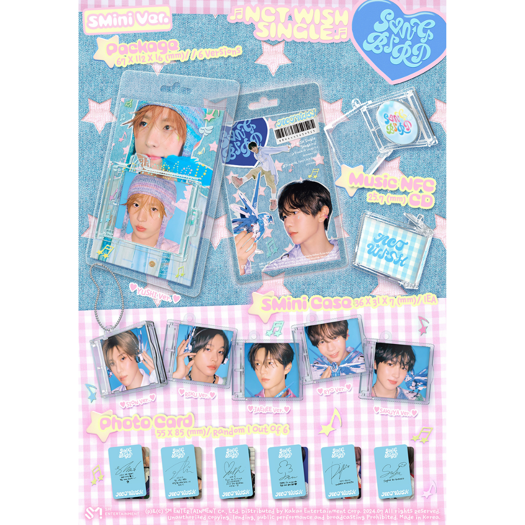 NCT WISH 2nd Single Album [Songbird] (SMini Ver.) (Smart Album)