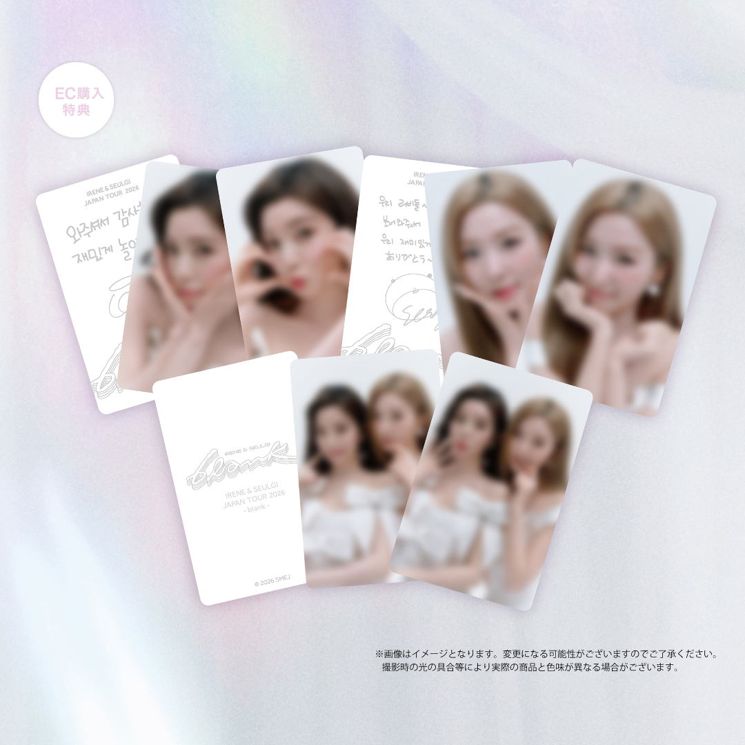 [PREORDER] RED VELVET IRENE & SEULGI JAPAN TOUR 2026 -blank- Official Merchandise - Blank T-Shirt