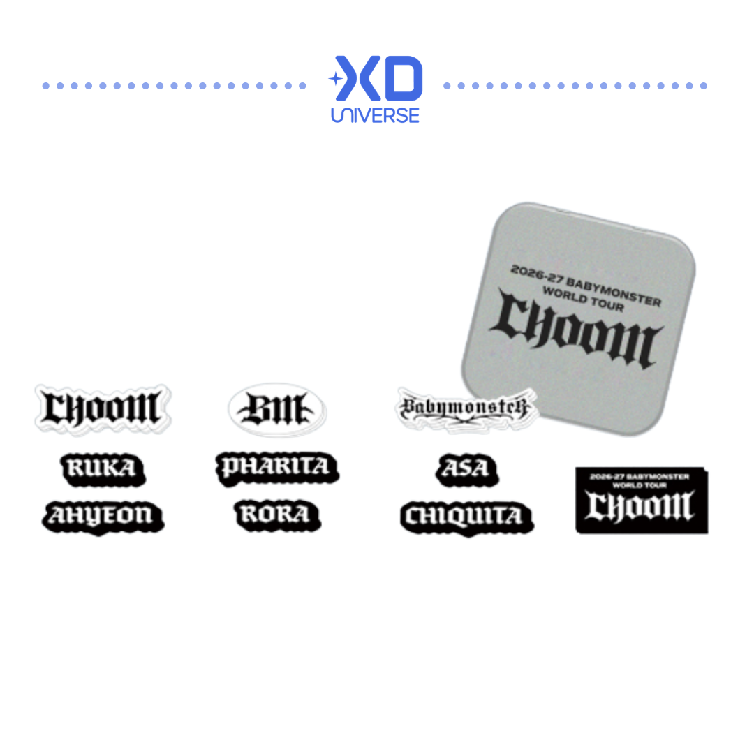 [PREORDER] BABYMONSTER WORLD TOUR [춤 (CHOOM)] IN SEOUL OFFICIAL MD - TIN CASE + STICKER SET