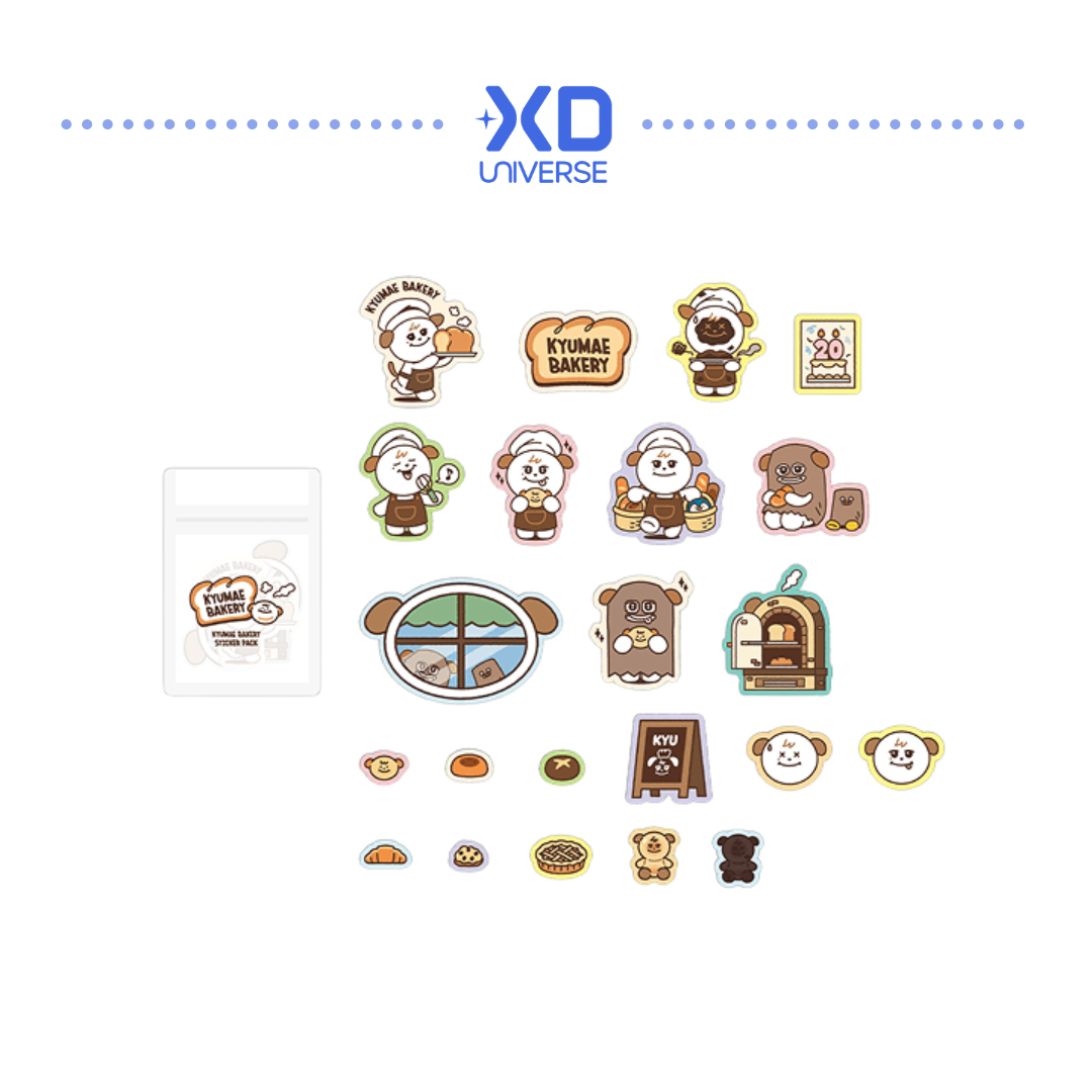 [PREORDER DEADLINE 22/7] KYUHYUN KYUMAE BAKERY POP-UP STORE in SEOUL Official Merch - KYUMAE Bakery Sticker Pack