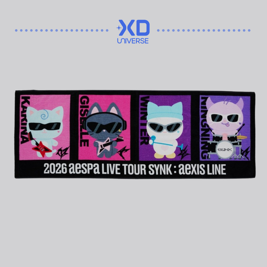 [PREORDER DEADLINE 28/4] aespa LIVE TOUR – SYNK : aeXIS LINE – in JAPAN [SPECIAL EDITION DOME TOUR] Official Merchandise - Towel (Character ver.)