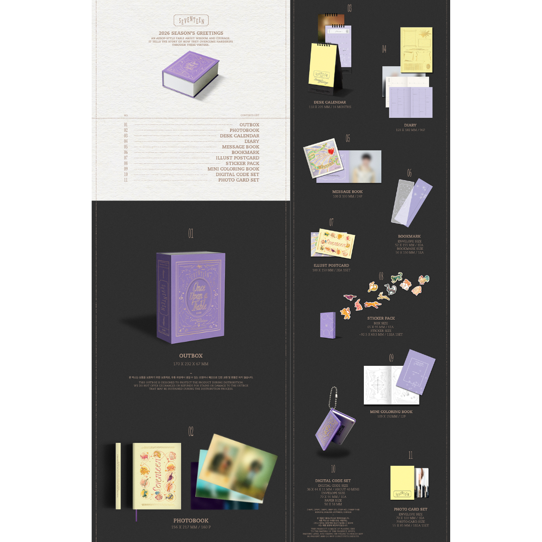 [PREORDER] SEVENTEEN 2026 SEASON'S GREETINGS [Once Upon a Fable]