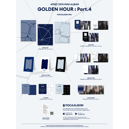 ATEEZ 13TH MINI ALBUM [GOLDEN HOUR: Part.4] - POCAALBUM
