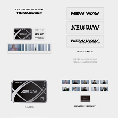 [PREORDER] TREASURE 4th MINI ALBUM [NEW WAV] OFFICIAL MERCH - TIN CASE SET