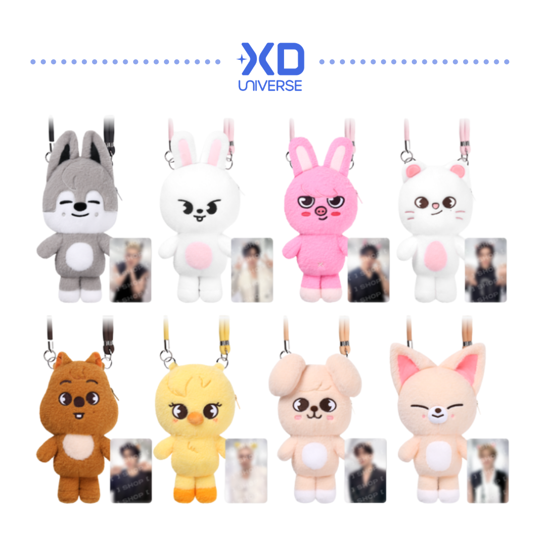 [PREORDER DEADLINE 3/8] Stray Kids World Tour <RUN IT SEOUL> Official Merch - SKZOO PLUSH CROSS BAG