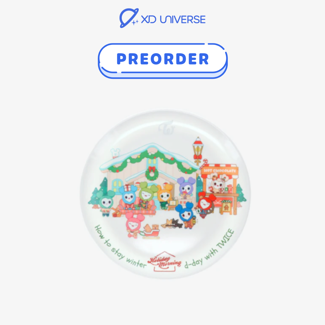 [PREORDER] TWICE LOVELYS PLATE /『JYP JAPAN POPUP STORE 2025』- [HOLIDAY MORNING]