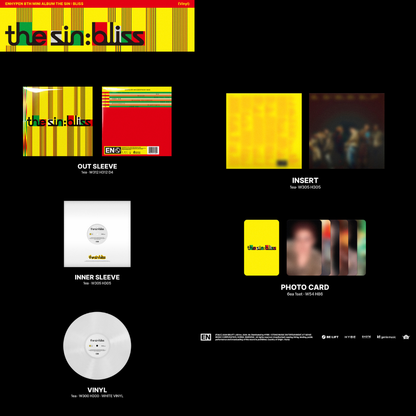 [PREORDER DEADLINE 18/8] ENHYPEN THE SIN : BLISS ALBUM - Vinyl