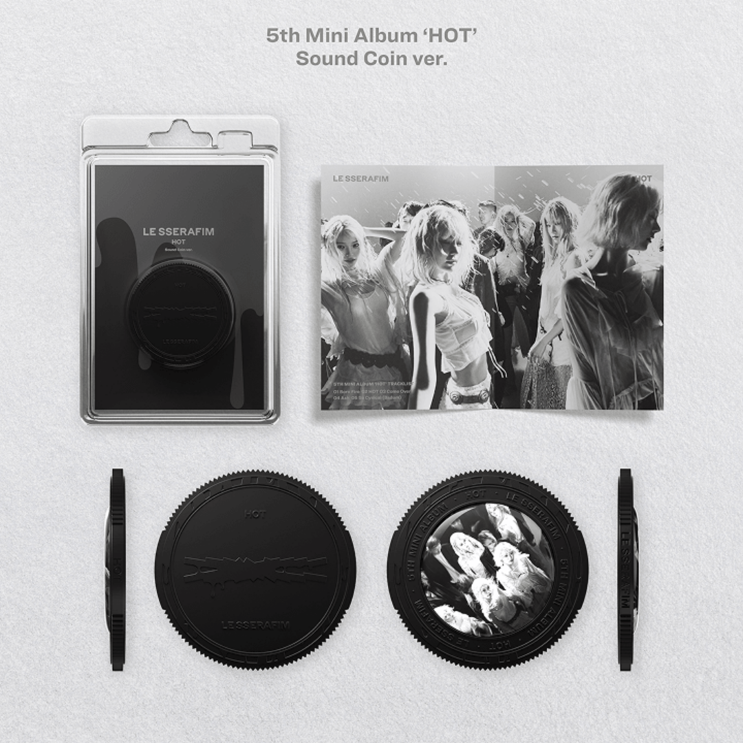 [PREORDER DEADLINE 7/7] LE SSERAFIM ‘Sound Coin Album’ -  5th Mini Album 'HOT' (Sound Coin ver.)