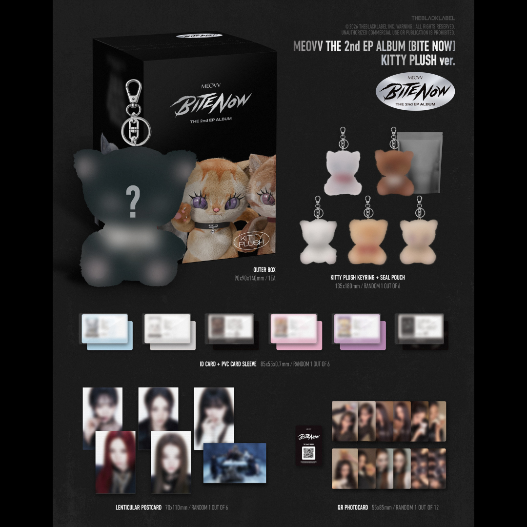 [PREORDER] MEOVV THE 2nd EP ALBUM [BITE NOW] - KITTY PLUSH ver.