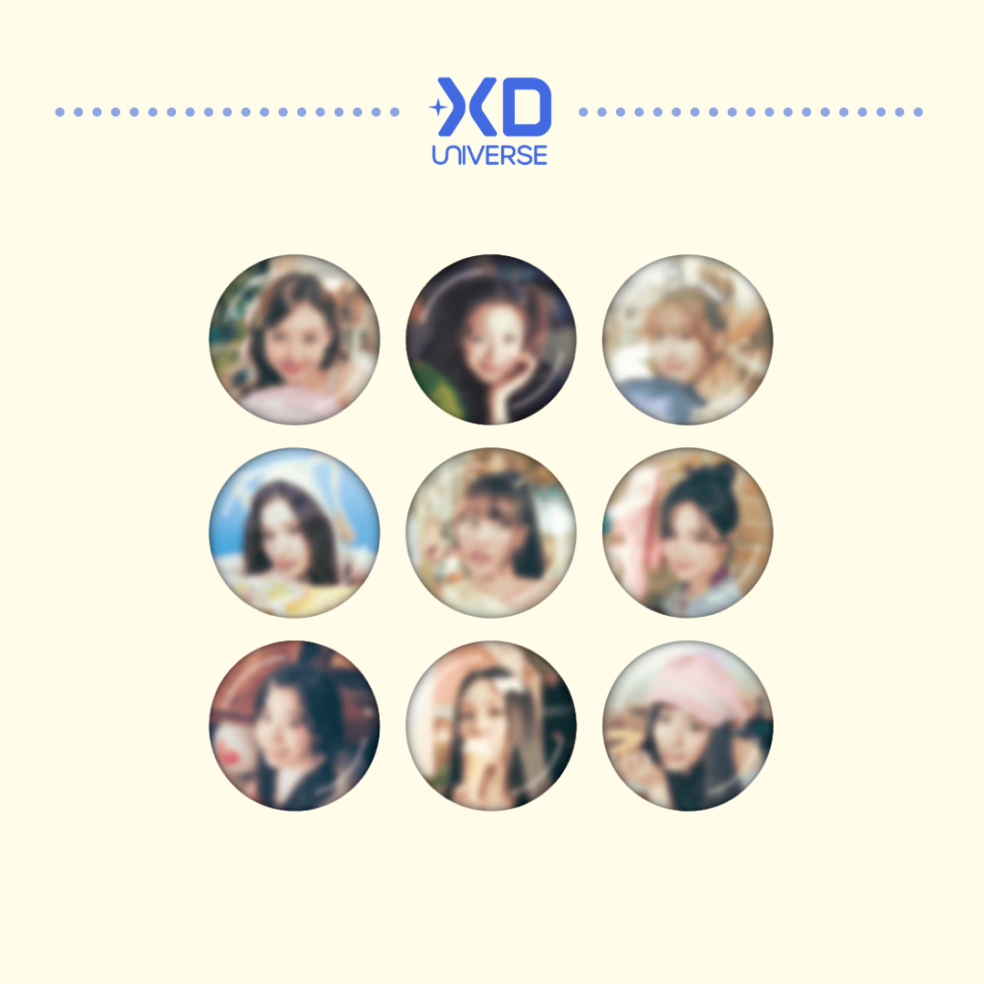 [PREORDER DEADLINE 6/11] TWICE 11TH ANNIVERSARY POP-UP STORE <TWICE THE THRILL> OFFICIAL MERCH - SECRET CAN BADGE