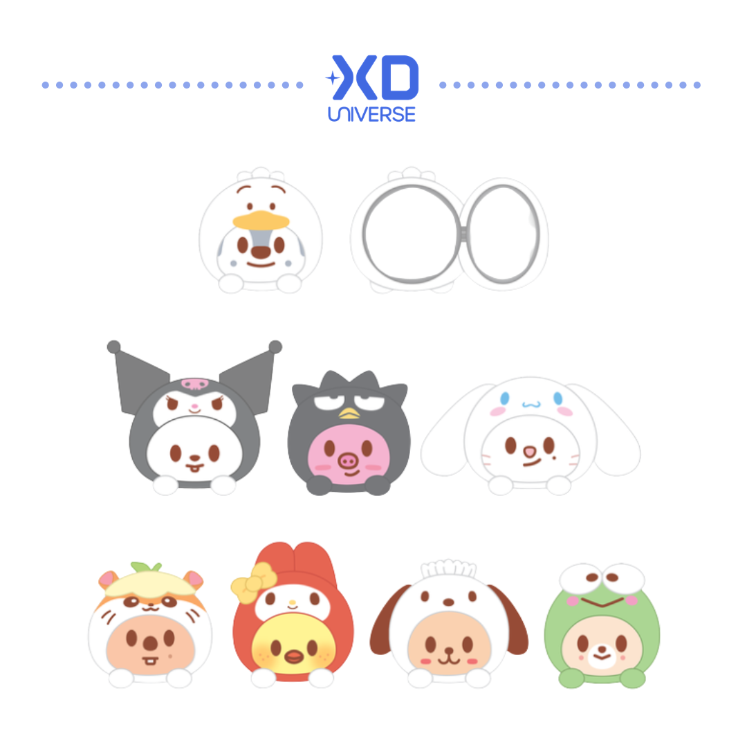 [PREORDER DEADLINE 22/6] SKZOO X SANRIO CHARACTERS MERCH - PLUSH MIRROR