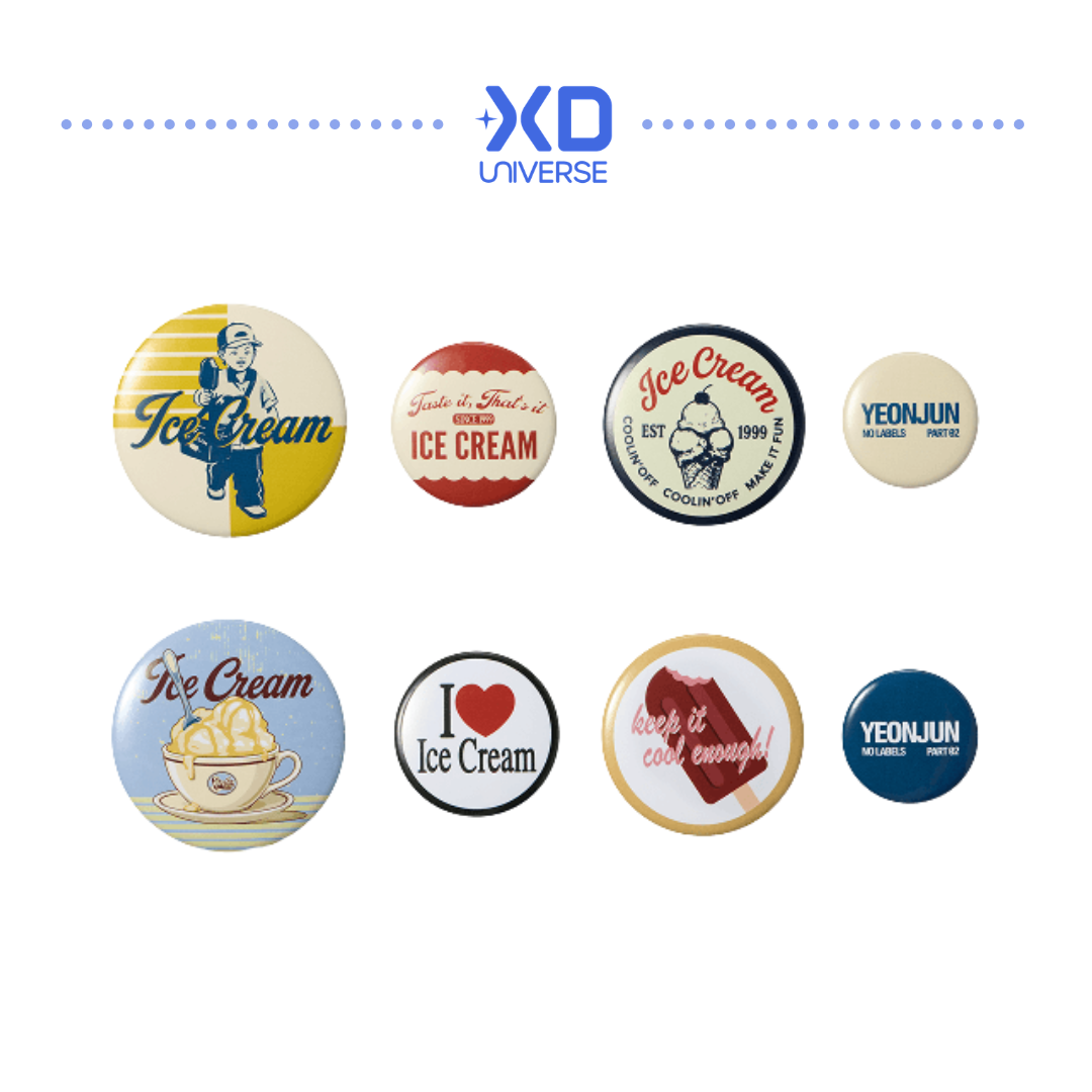 [PREORDER DEADLINE 18/7] YEONJUN ‘NO LABELS: PART 02’ Official Merch - Pin Badge Set