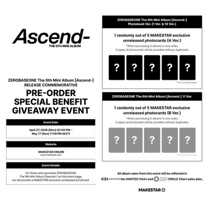 ZEROBASEONE The 6th Mini Album [Ascend-] - Photobook ver.