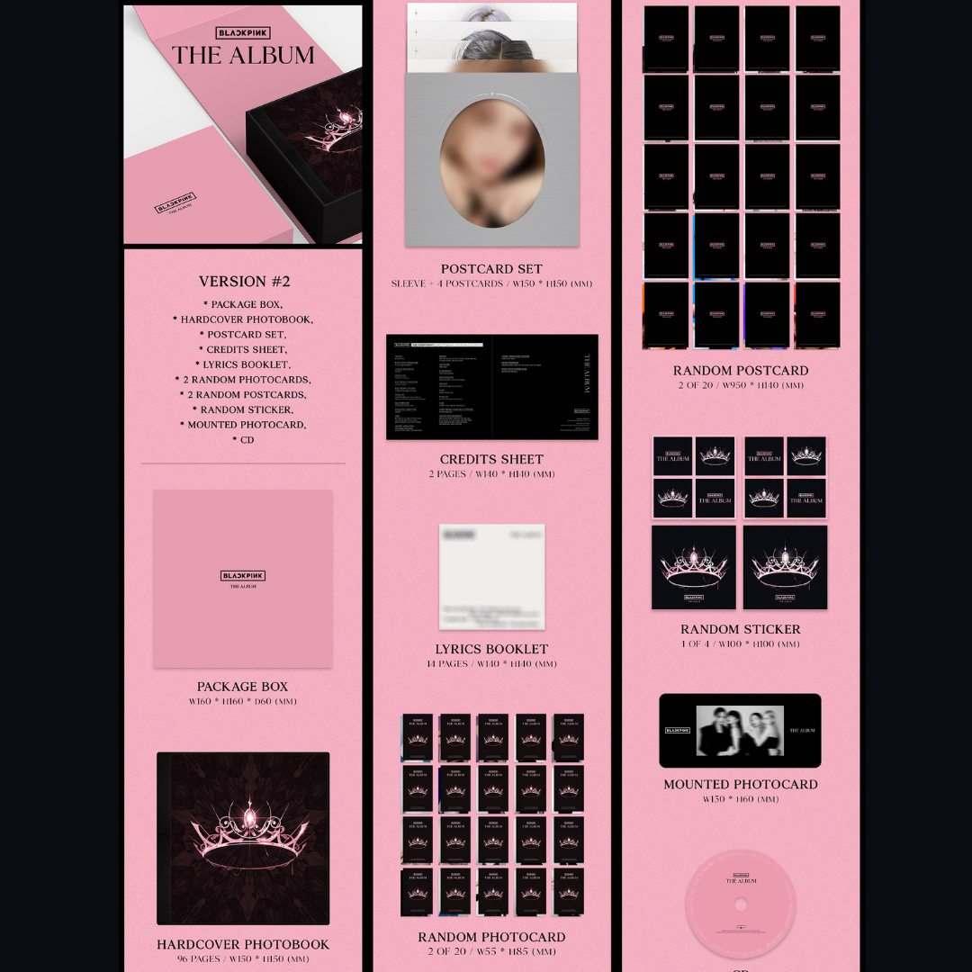 BLACKPINK 1st Full Album [ The Album ] - 02 version