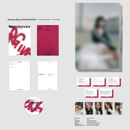 LE SSERAFIM Japan 2nd Single [UNFORGIVEN] Weverse Shop Japan Edition
