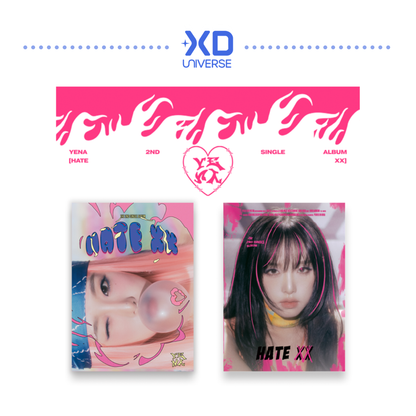 YENA - 2nd Single Album [HATE XX] (Random Ver.)
