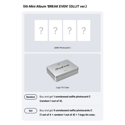 [PREORDER DEADLINE 23/10] ILLIT 5th Mini Album 'BREAK EVEN' - GLLIT ver.