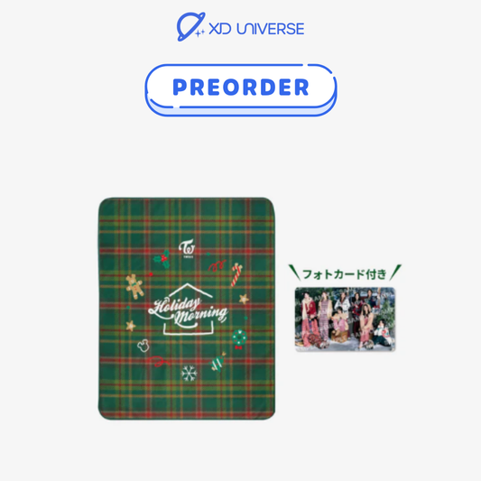 [PREORDER] TWICE BLANKET /『JYP JAPAN POPUP STORE 2025』- [HOLIDAY MORNING]